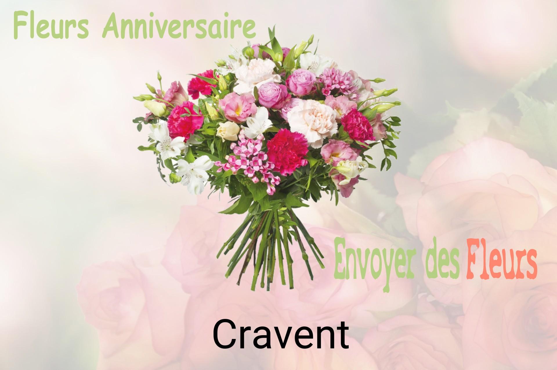 Bouquet de fleurs d’anniversaire livré à Cravent
